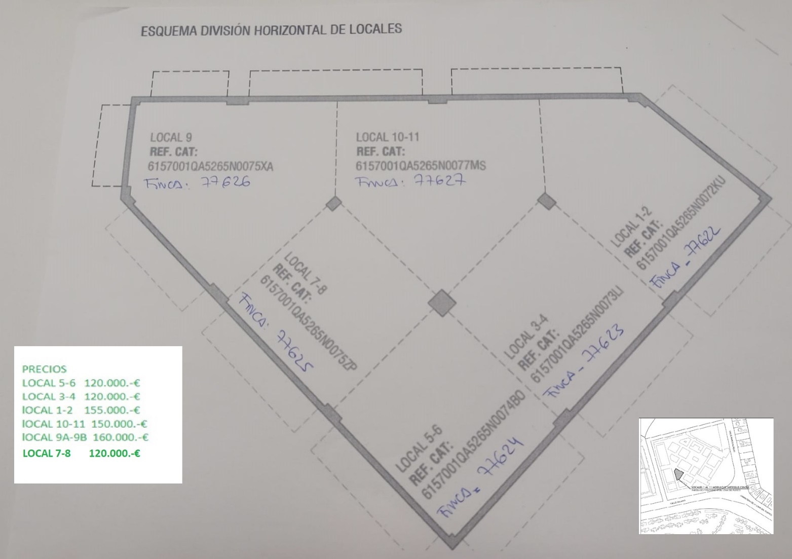 Vista de satélite del Centro Comercial Tartessus en Sancti Petri